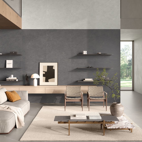 Lastra in pietra in gres porcellanato - BURGUNDY  - LAMINAM - per facciate / per muro / per pavimento