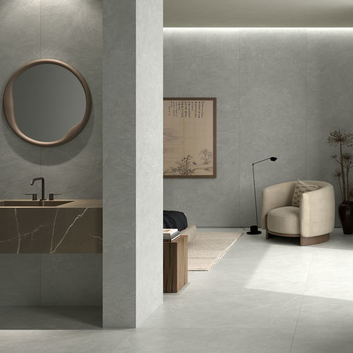 Lastra in pietra in gres porcellanato - ANKARA  - LAMINAM - per facciate / per muro / per pavimento