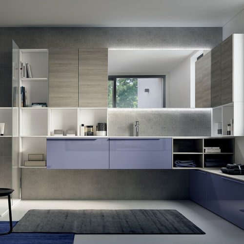 Mobile da bagno contemporaneo - B 09 - LASAIDEA - per uso residenziale / in legno / laccato