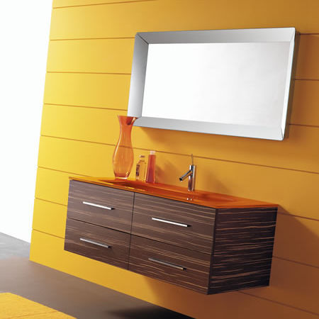 Mobile lavabo sospeso - THAIS 1W - LASAIDEA - in legno / contemporaneo / senza ante