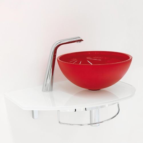 Lavabo da incasso - UNIK 9 - LASAIDEA - in cristallo / in rame / rotondo