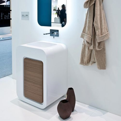 Mobile lavabo sospeso - 1.0 - 2.0 ES2 - LASAIDEA - in legno / in resina / contemporaneo