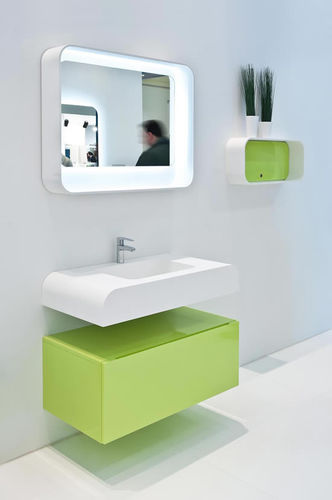 Mobile lavabo sospeso - 1.0 - 2.0 ES 1 - LASAIDEA - in resina / contemporaneo / senza ante
