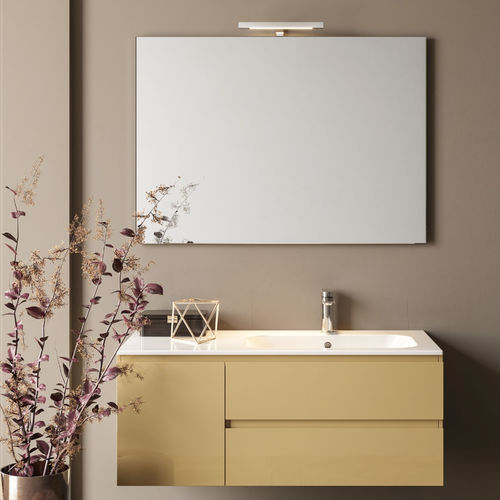 Mobile lavabo sospeso - XIL C 03 - LASAIDEA - in legno / in ceramica / contemporaneo
