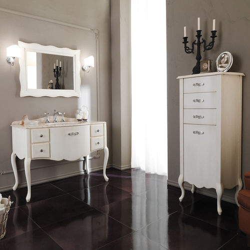 Mobile lavabo da appoggio - NOVECENTO 03 - LEGNOBAGNO - in legno / in marmo / classico