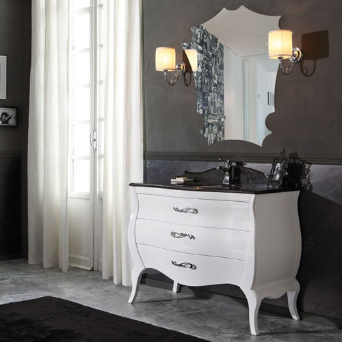 Mobile lavabo da appoggio - VINTAGE 03 - LEGNOBAGNO - in legno / in marmo / design originale