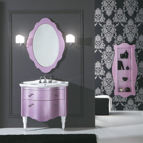 Mobile lavabo da appoggio - DECÒ D06 - LEGNOBAGNO - in legno / in ceramica / classico