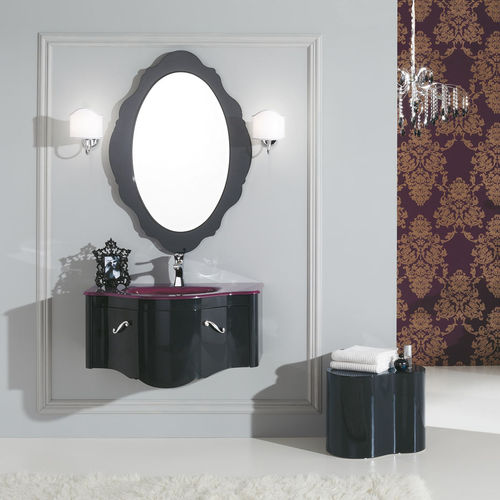 Mobile lavabo sospeso - DEC&Ograve; D09 - LEGNOBAGNO - in legno / in vetro / in stile
