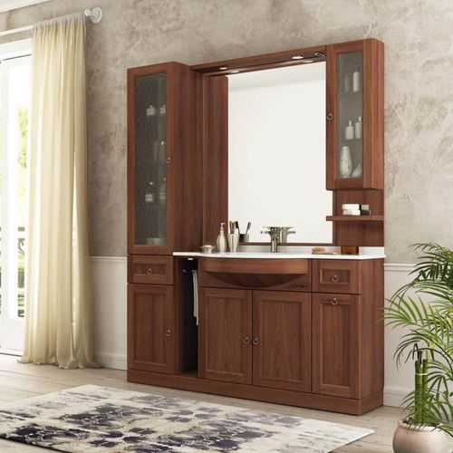 Mobile lavabo da appoggio - R208 - LEGNOBAGNO - in rovere / in legno massiccio / in noce