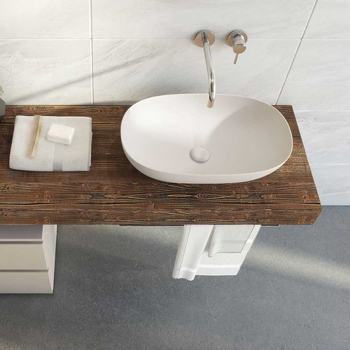 Piano lavabo in abete - FL17 - LEGNOBAGNO - in ceramica / in resina / in HPL