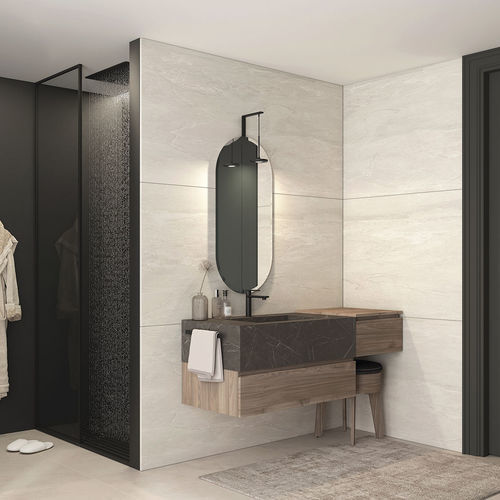 Mobile lavabo sospeso - FL08 - LEGNOBAGNO - in noce / in HPL / contemporaneo