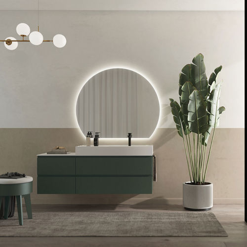 Mobile lavabo sospeso - FL12 - LEGNOBAGNO - in HPL / contemporaneo / senza ante