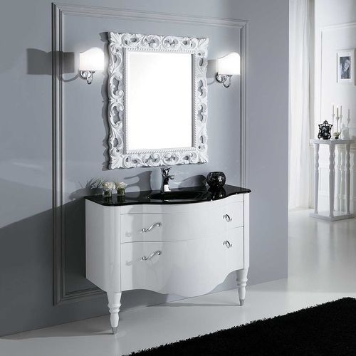 Mobile lavabo da appoggio - DEC&Ograve; D02 - LEGNOBAGNO - in legno / in vetro / classico