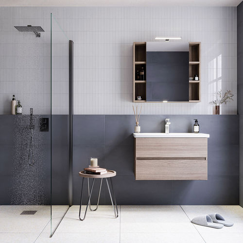 Mobile lavabo sospeso - SOFT 04 - LEGNOBAGNO - in legno / in ceramica / in PVC