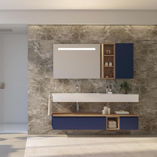 Mobile lavabo sospeso - UCO21 - LEGNOBAGNO - in rovere / in Ocritech® / contemporaneo