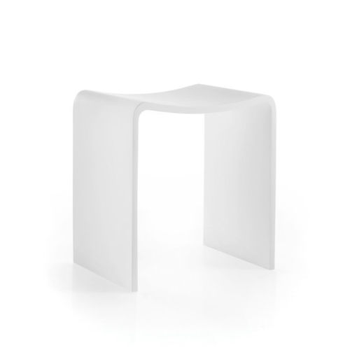 Sgabello da doccia in metallo - 54703.26 - LINEABETA - bianco