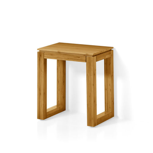 Sgabello contemporaneo - CANAVERA : 81119.03 - LINEABETA - in legno / da bagno / marrone