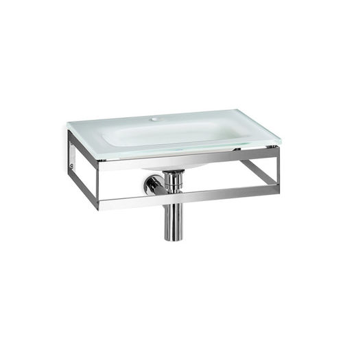Lavabo sospeso - POCIA : 665801.29.83 - LINEABETA - in ceramica / in metallo / rettangolare
