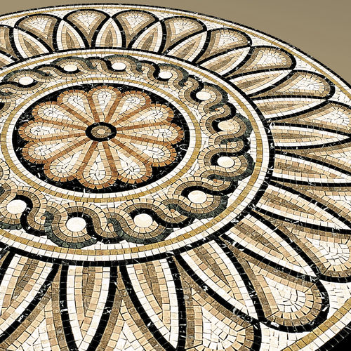 Mosaico in marmo - ARTISTIC : ZARA - LITHOS MOSAICO ITALIA - levigato / opaco / da interno