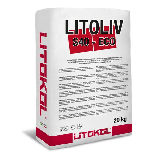Malta di rasatura autolivellante - LITOLIV S40 ECO - LITOKOL - antiritiro / autolivellante / per massetto