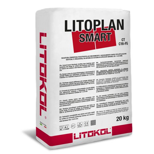 Malta antiritiro - LITOPLAN SMART - LITOKOL - di lisciatura / adesiva / per calcestruzzo