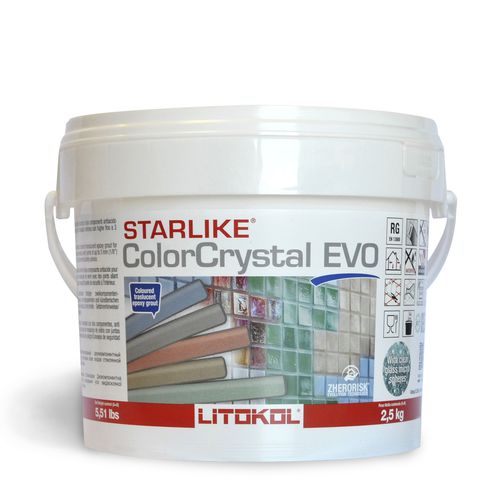 Malta resistente all'acido - STARLIKE COLORCRYSTAL EVO - LITOKOL - di giunzione / di stuccatura / per piastrelle
