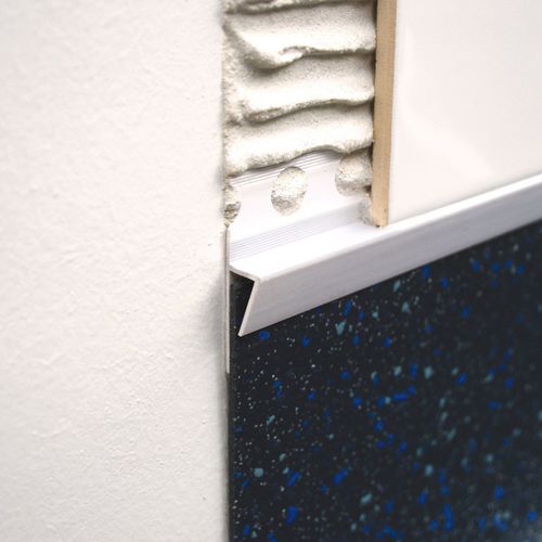 Profilo di separazione in PVC - EVC & EVU - LITOKOL - per piastrelle / bianco / opaco