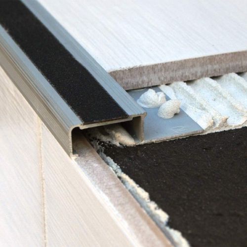 Profilo per gradini in alluminio - NLC - LITOKOL - in poliammide / antiscivolo