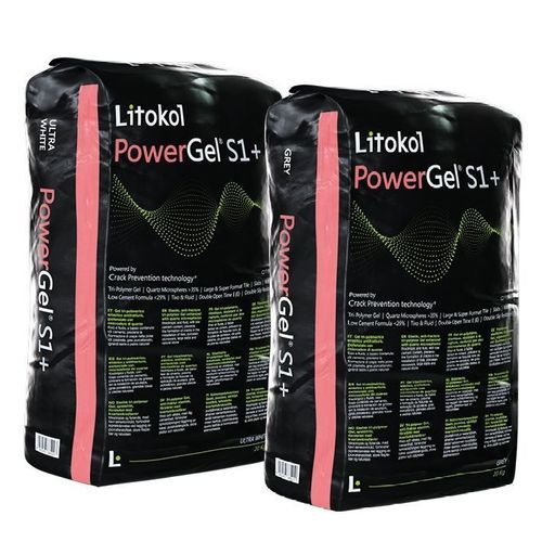 Malta collante adesivo - POWERGEL&reg; S1+ - LITOKOL - per piastrelle / per pietra / per muro