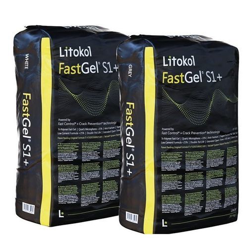 Malta collante per piastrelle - FASTGEL&reg; S1+ - LITOKOL - per cartongesso / per pietra / per marmo