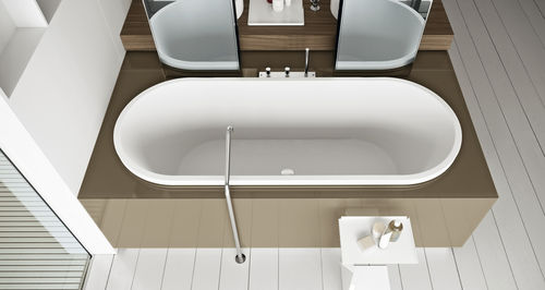 Vasca da bagno ovale - STREET - MAKRO - in Corian® / in resina / in legno