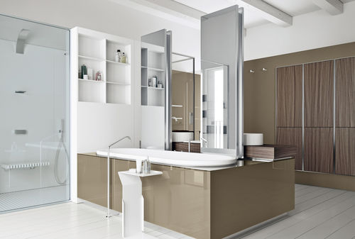 Specchio da bagno da appoggio - AIR - MAKRO - a muro / contemporaneo / rettangolare