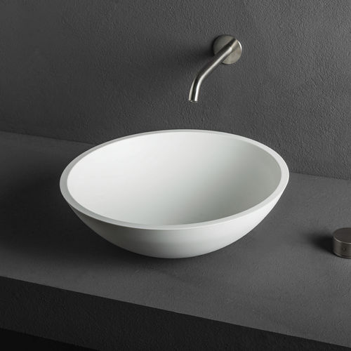 Lavabo da appoggio - CUP - MAKRO - in Corian® / rotondo / contemporaneo