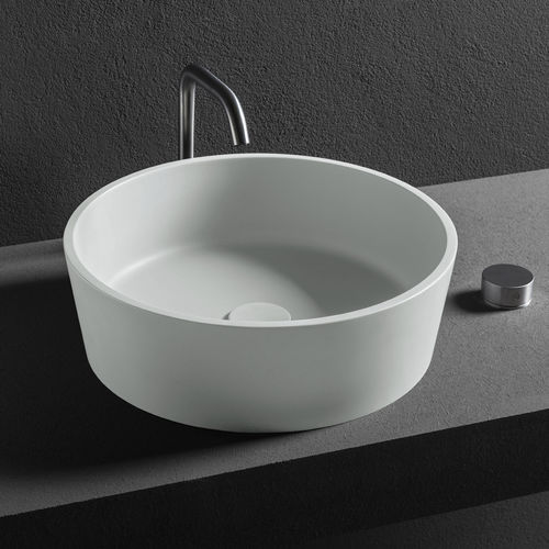 Lavabo da appoggio - POLAR - MAKRO - in Solid Surface / rotondo / contemporaneo