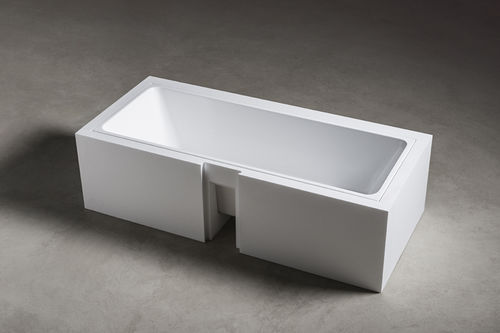 Vasca da bagno in Corian® - WAVE - MAKRO - in resina / in legno / in ceramica