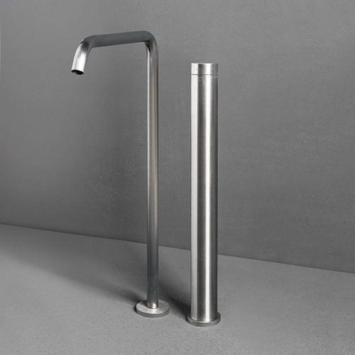 Miscelatore per lavabo - OX: WB 12/ BT 07 - MAKRO - a pavimento / in acciaio inossidabile / da bagno