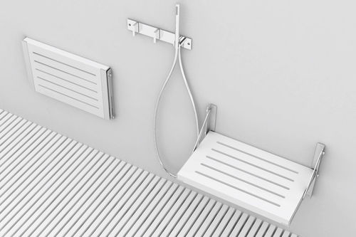 Sedile per doccia ribaltabile - GT_PANK/  SWING_PANK/ PANK TT/  LIFE STOOL - MAKRO - da parete / in acciaio inossidabile / in legno