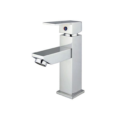 Miscelatore per lavabo - SQUARE: F 16900101 - MARCO MAMMOLITI - da appoggio / in metallo / da bagno