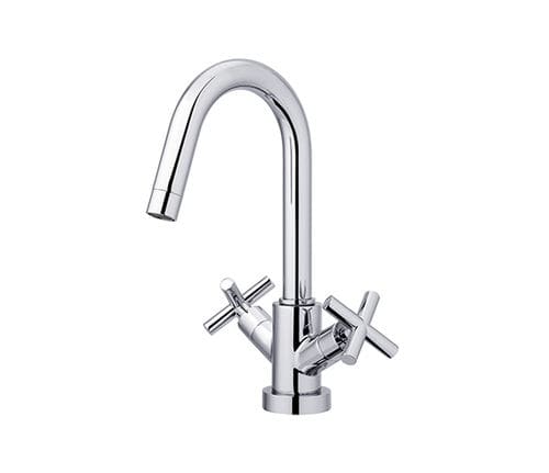 Miscelatore doppio comando per lavabo - DONA: F 028 001 01 - MARCO MAMMOLITI - da appoggio / in metallo / da bagno