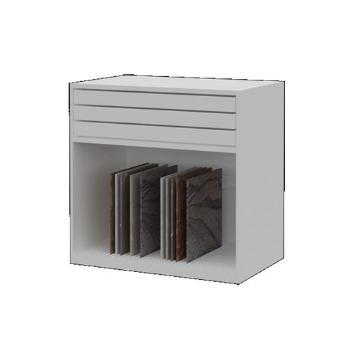 Espositore per piastrelle in legno - MC-03 - MAROCCHI - in melaminico / unilaterale / 1 ripiano