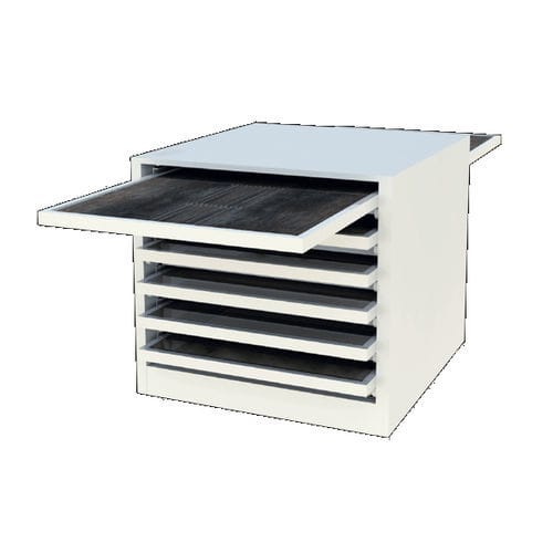 Espositore per piastrelle in legno - Q 100 - MAROCCHI - in melaminico / a doppia faccia / a pannello