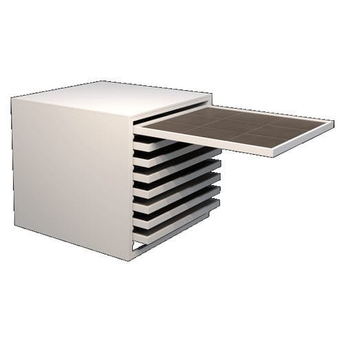 Espositore per piastrelle da parete - Q 100 MONO - MAROCCHI - in legno / in melaminico / unilaterale