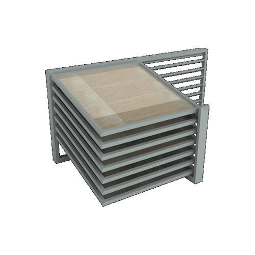 Espositore per piastrelle in metallo - M1B7 STONE - MAROCCHI - unilaterale / con pannelli scorrevoli / contract
