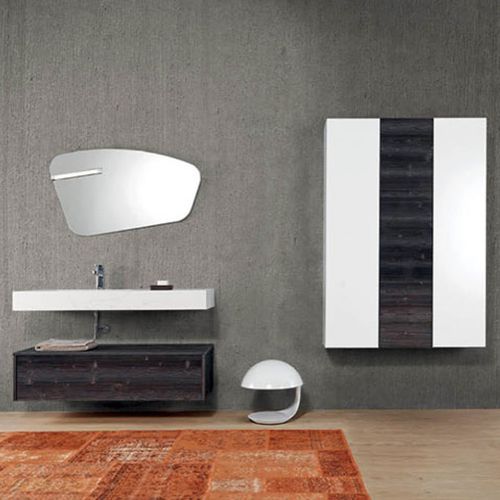 Mobile basso da bagno - V62 - MOBILTESINO - da parete