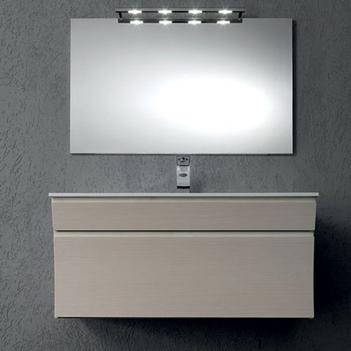 Mobile lavabo sospeso - S 122 - MOBILTESINO - in legno / contemporaneo / con cassetti