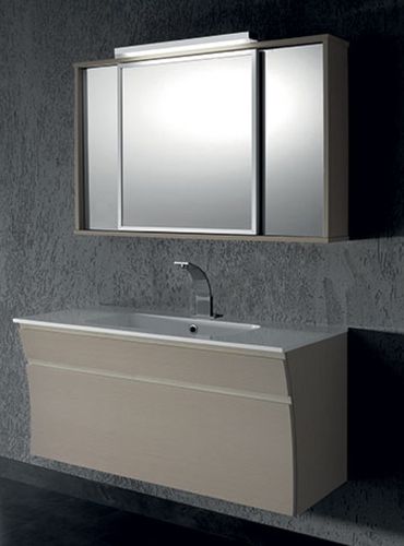 Mobile lavabo sospeso - S 121 - MOBILTESINO - in legno / contemporaneo / con cassetti