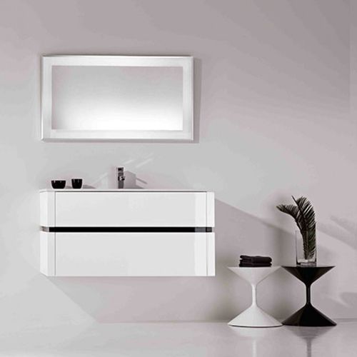 Mobile lavabo sospeso - QU05 - MOBILTESINO - in olmo / contemporaneo / con cassetti