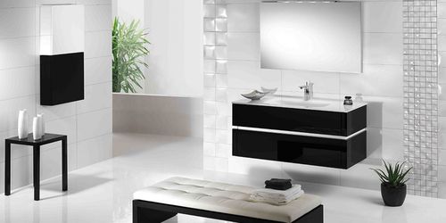 Mobile lavabo sospeso - QU19 - MOBILTESINO - in olmo / contemporaneo / con cassetti