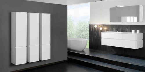 Mobile lavabo sospeso - QU33 - MOBILTESINO - in olmo / contemporaneo / con cassetti