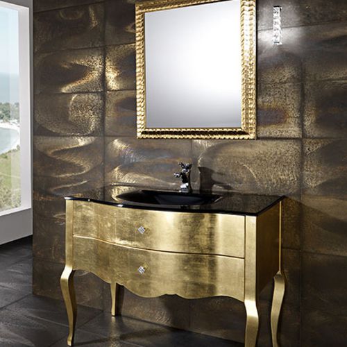 Mobile lavabo da appoggio - ADAM: AD 03 - MOBILTESINO - in legno / contemporaneo / con cassetti